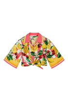 Kids Italian Holiday Cropped Blouse