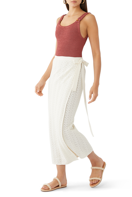 Kelp Crochet Knit Skirt