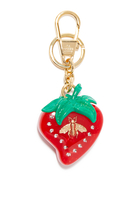 Bee Strawberry-Shaped Keychain