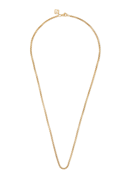 20in Small Box Chain, 18k Yellow Gold