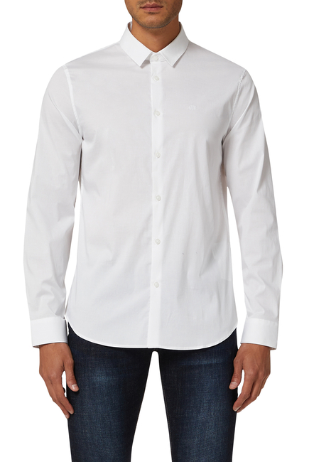 Slim Stretch Cotton Poplin Shirt