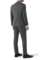 Three-Piece Regular-Fit Checked Suit
