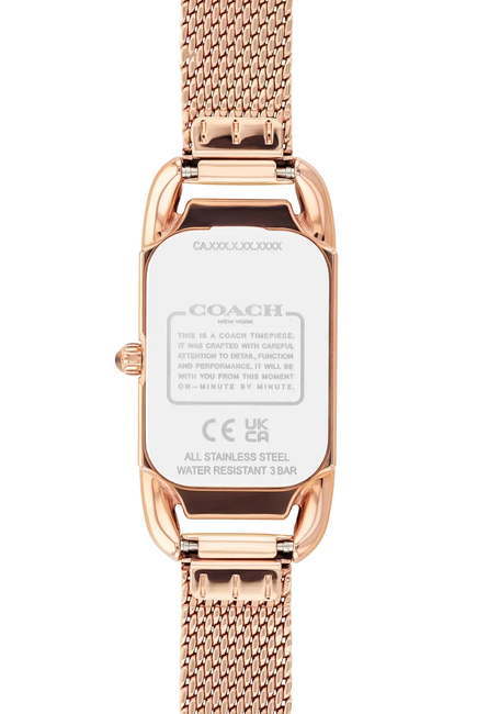 Cadie Rose Gold Mesh Watch