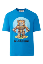 Robot Teddy Print T-Shirt