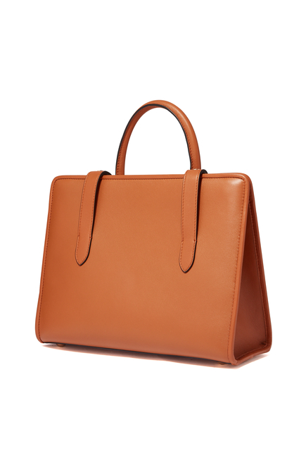 Allegro Midi Leather Tote Bag