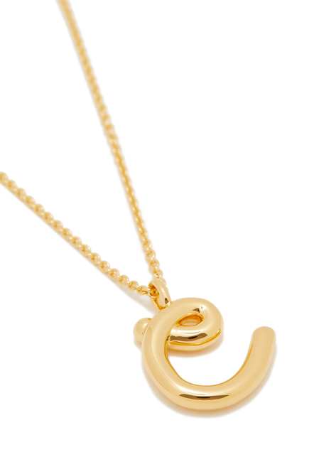 C Initial Pendant Necklace, 18K Gold-Plated Sterling Silver