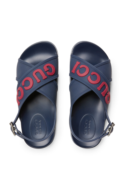 Kids Logo Strap Sandals