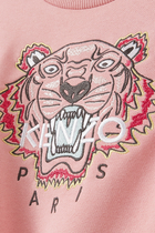 Tiger Print Sweatshirt Dress