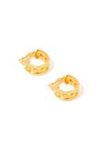 Triana Hoop Earrings, 24k Gold-Plated Brass