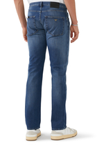 Cotton Denim Straight Jeans