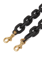 Leather Covered Chain Strap