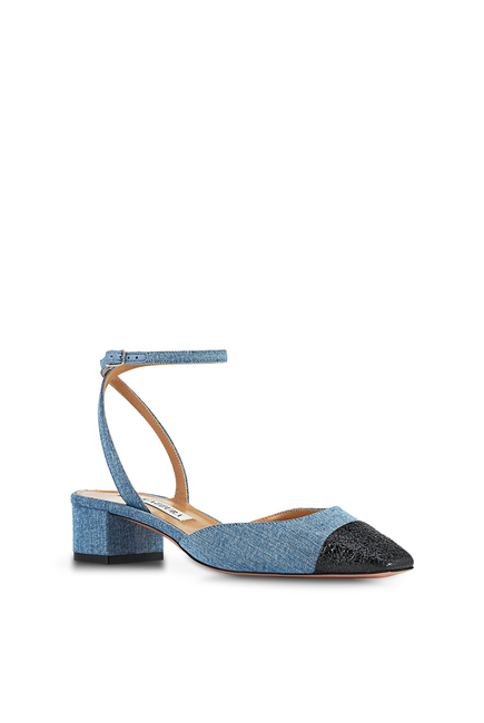 French Flirt Denim Pumps 35mm