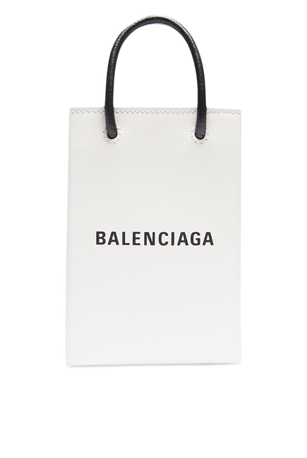 suéter Tiempo de día occidental Buy Balenciaga Shopping Phone Holder for Womens | Bloomingdale's Kuwait
