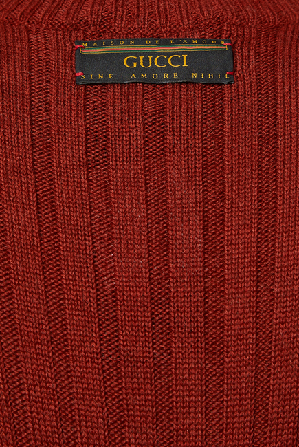 Rib-Knit Wool Sweater