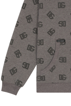 Kids Logo-Print Hooded Cardigan