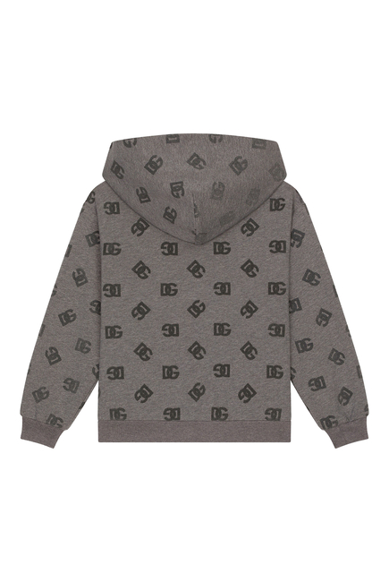 Kids Logo-Print Hooded Cardigan