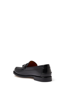 GG Leather Loafers with Tassel