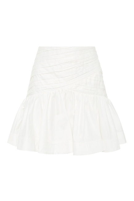 Carrie Ruched Mini Skirt