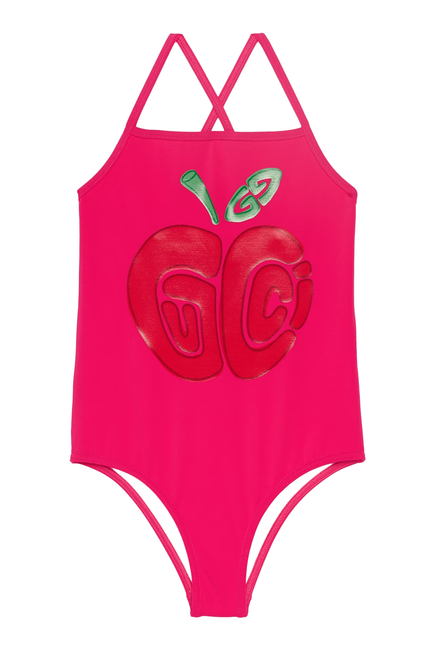 Kids Printed Lycra Swimsuit