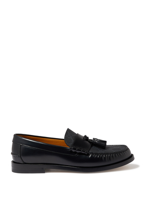 GG Leather Loafer with Tassel