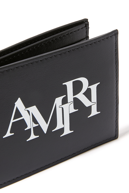 Staggered Logo Bi-Fold Wallet