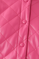 Diamond-Quilted Shirt Jacket