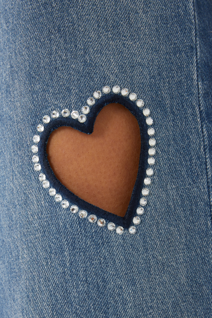 Karrie Embellished Heart Jeans