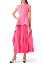 Severny Pleated Midi Dress