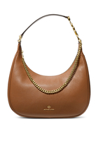 Piper Large Pebbled Leather Shoulder Bag