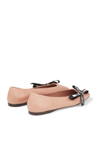 Veda Leather Ballerina Flats