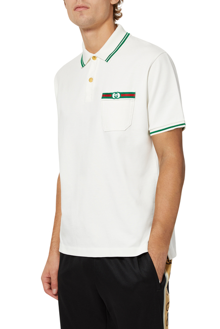 Buy Gucci Cotton Polo Shirt for Mens | Bloomingdale's Kuwait