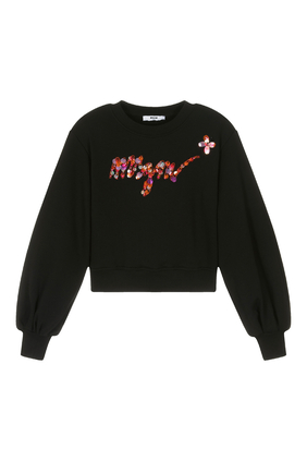 Kids Logo Embroidered Sweater