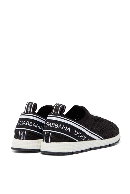 Kids Slip-On Logo Sneakers