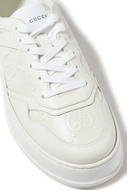 GG Embossed Leather Sneakers