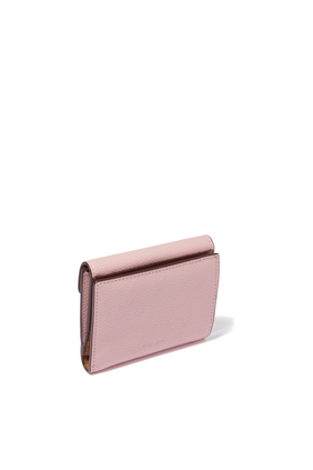 Tabby Color-Block Leather Small Wallet