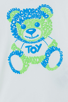 Teddy & Logo Print T-Shirt & Shorts Set