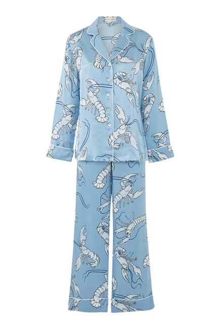 Lila Poseidon Lobster Pajama Set