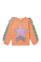 Kids Fringed Star Sweatshirt