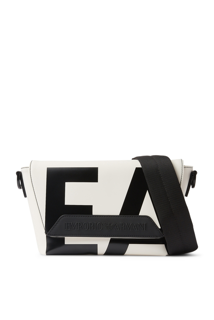 Oversized EA Logo Shoulder Bag