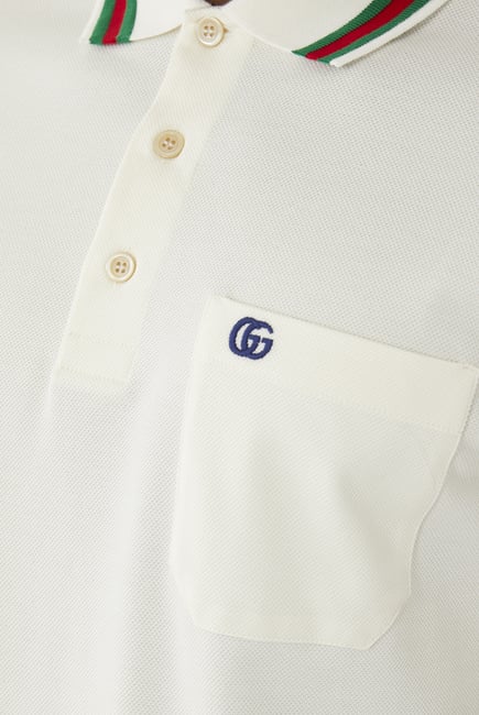 Double G Stripe Polo Shirt