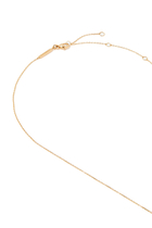 Diamond Hubb Necklace with Gold Dot, Yellow Gold