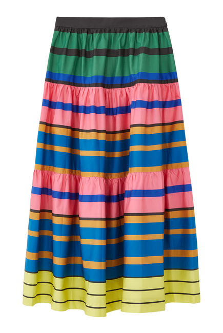 Sea Tiered Skirt