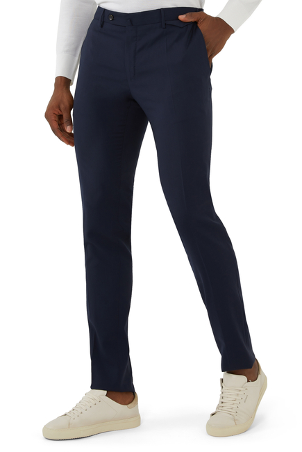 Wool Slim-Fit Trousers