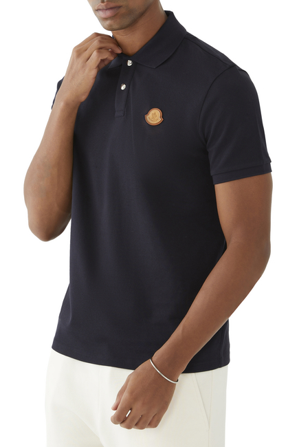 Logo Patch Polo Shirt