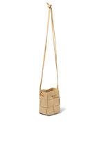 Mini Cassette Cross-Body Bucket Bag