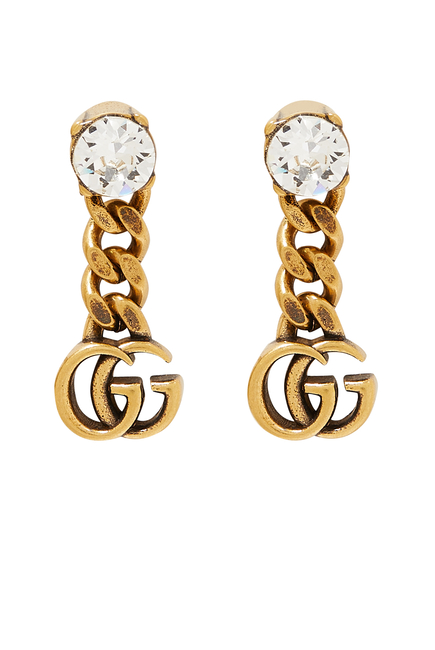 Crystal Double G Earrings