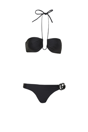 Sparkling Jersey Bikini With Double G