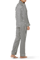 Lila Silk Striped Pajamas