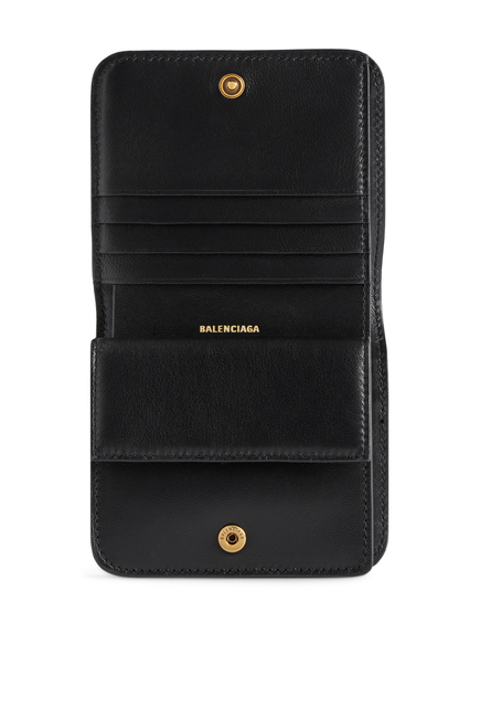 Monaco Logo-Plaque Leather Wallet