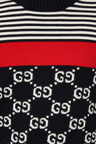 GG And Stripes Jacquard Pullover